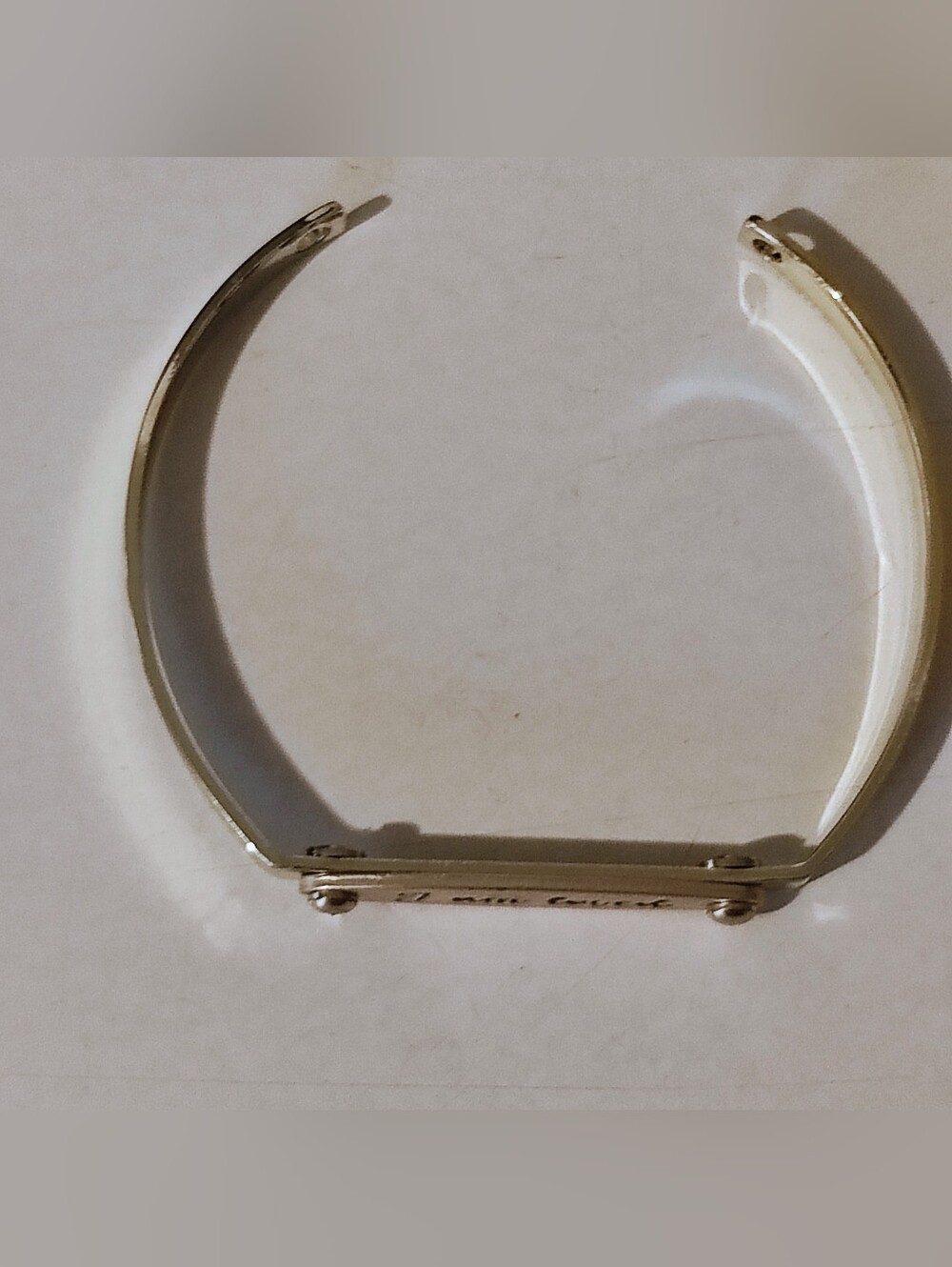 I Am Loved Gold Inspirational Cuff Bracelet - Handmade NWOT - Picture 3 of 4